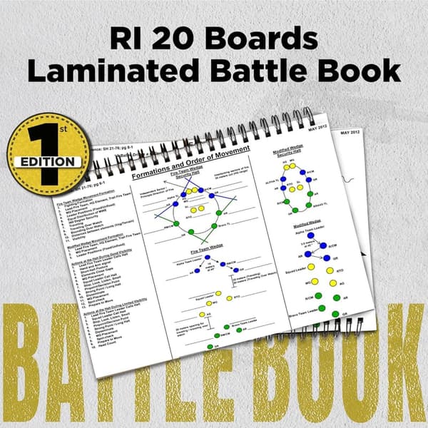 Ranger School Tactical Flashcards - Laminated Spiral Notebook