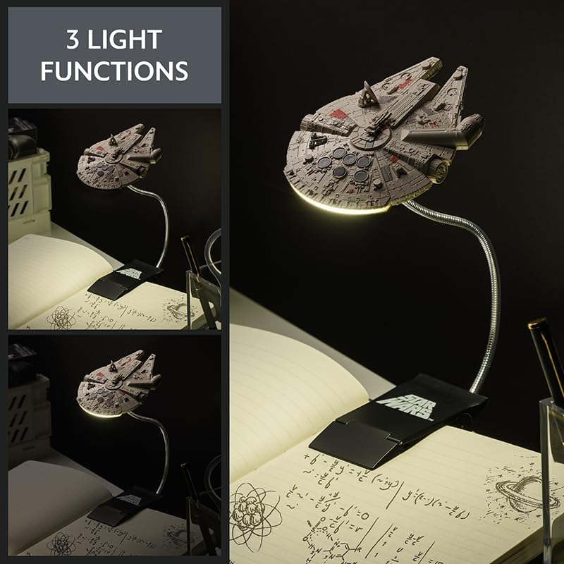 Star Wars Millennium Falcon Clip-On Book Light - Officially Licensed