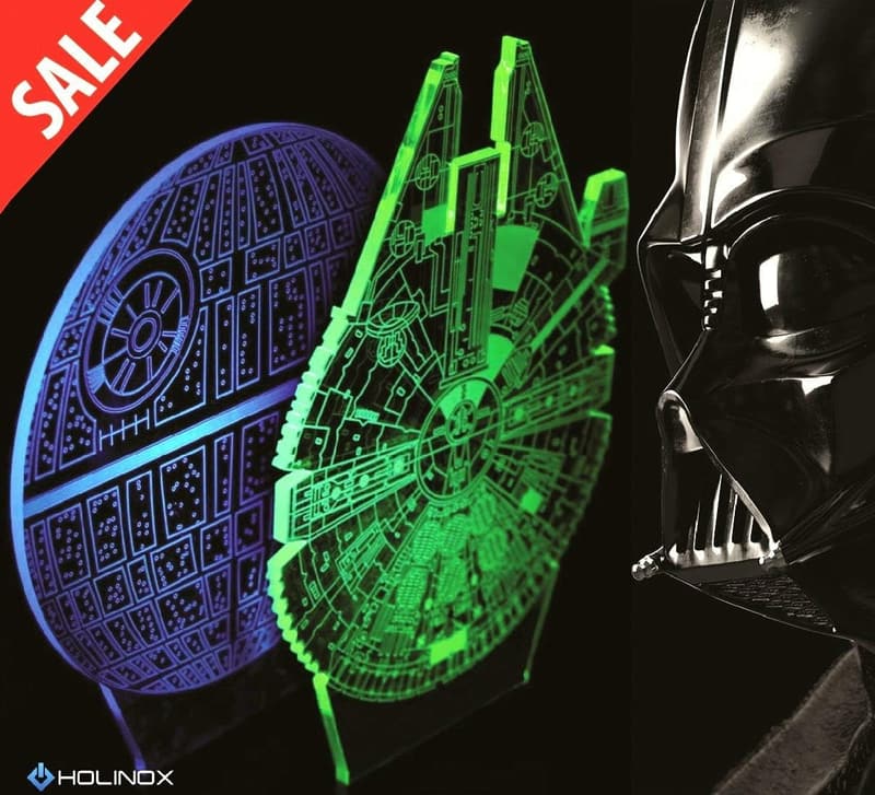 Millennium Falcon Lamp Decor - Unique Gift for Star Wars Fans