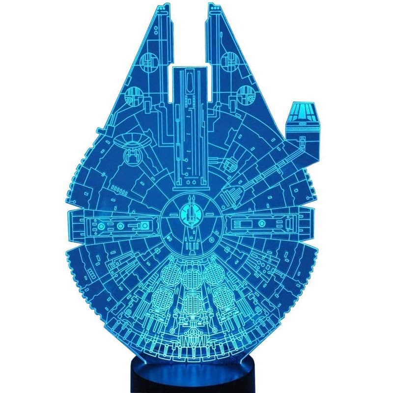 Millennium Falcon 3D LED Night Lamp for Kids' Gifts