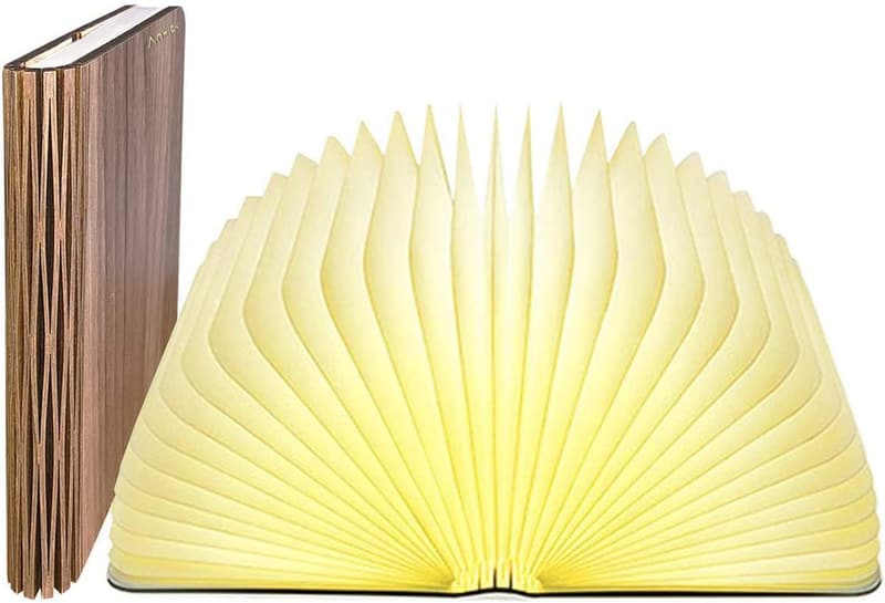 Folding Wooden LED Table Lamp - Rechargeable Mood Light