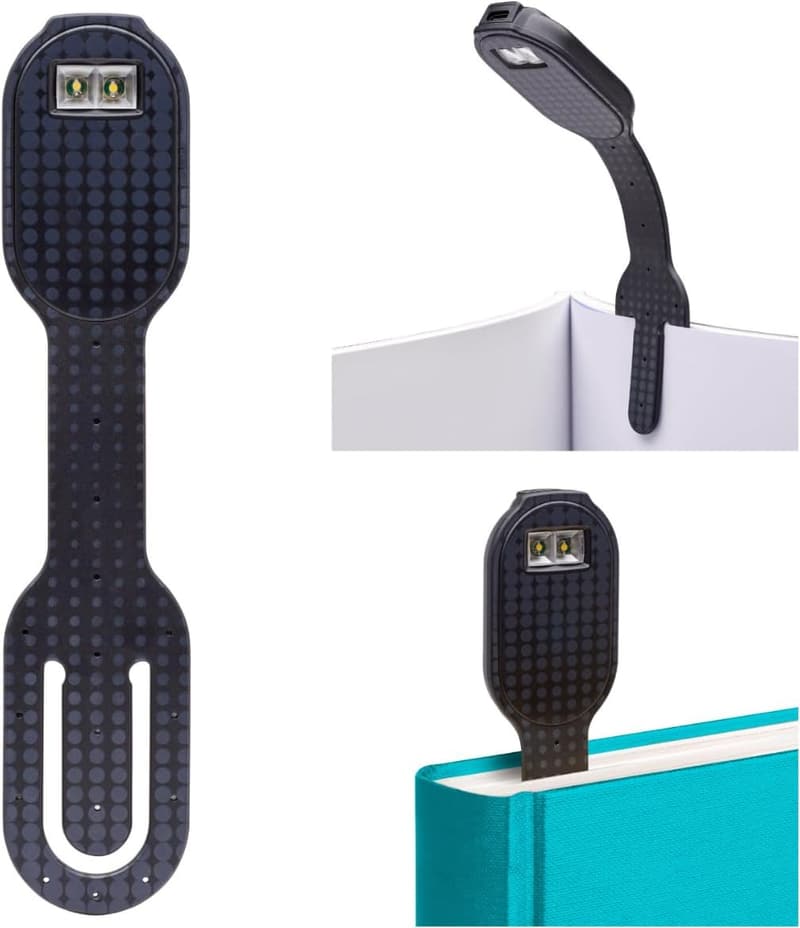 Rechargeable LED Clip-On Bookmark Reading Light for Book Lovers