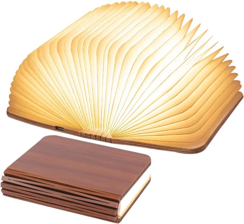 Portable Mini Folding Book Lamp - 8 Colors, USB Rechargeable