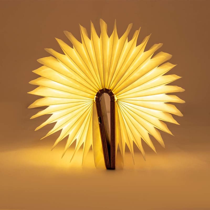 Portable Mini Folding Book Lamp - 8 Colors, USB Rechargeable