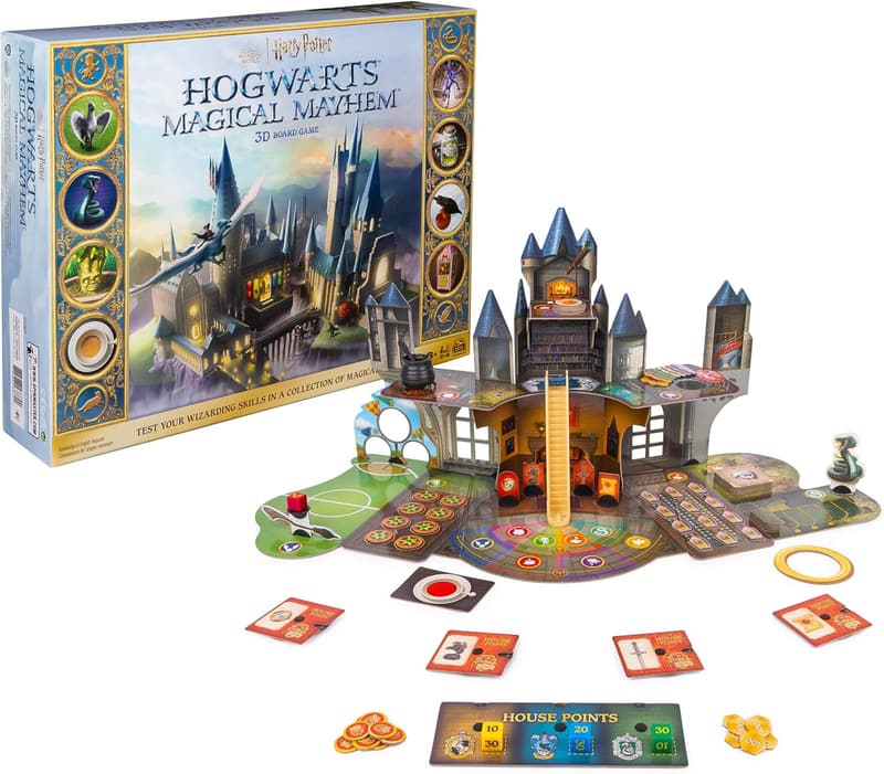 Wizarding World Hogwarts 3D Board Game for Families, Ages 8+