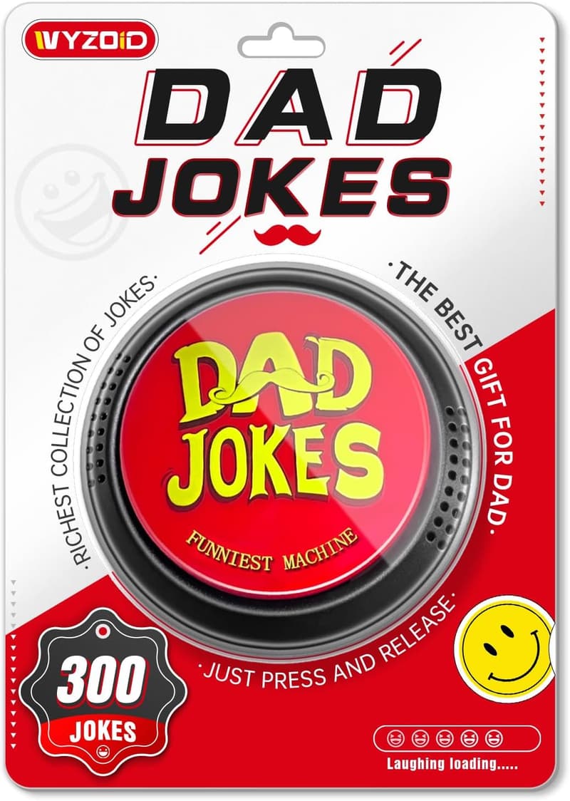 Dad Jokes Generator Button with 300 Funny Jokes for Dad