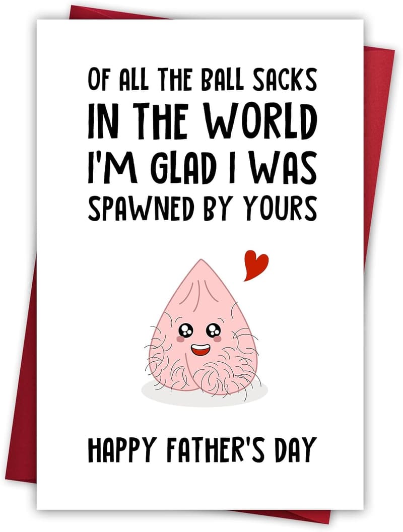 Funny Father's Day Card - Unique Gift for Dads