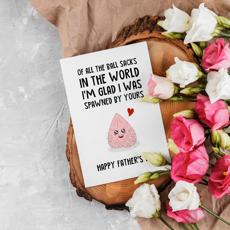 Funny Father's Day Card - Unique Gift for Dads