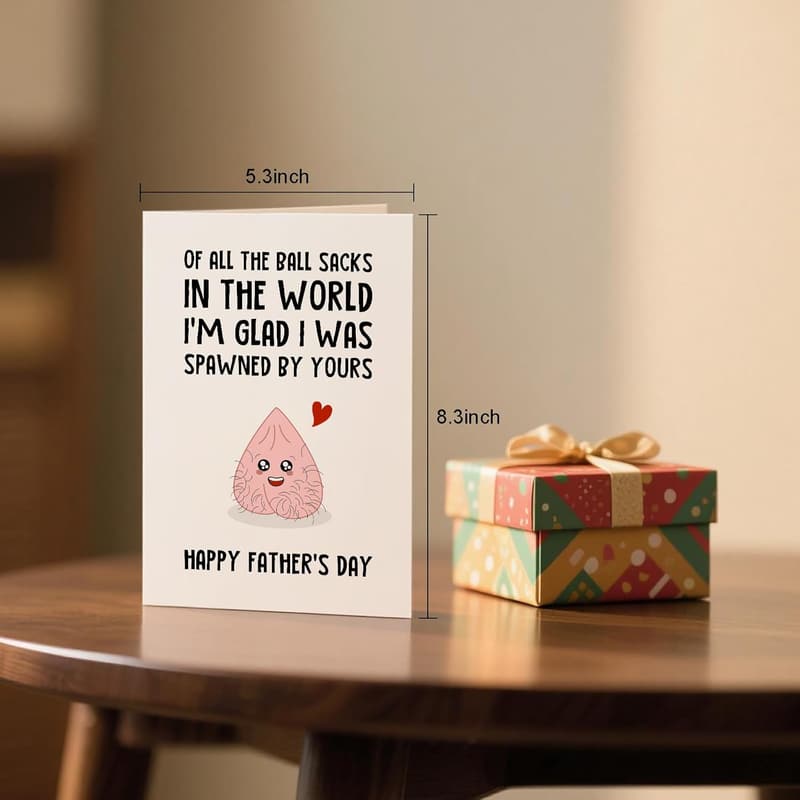 Funny Father's Day Card - Unique Gift for Dads