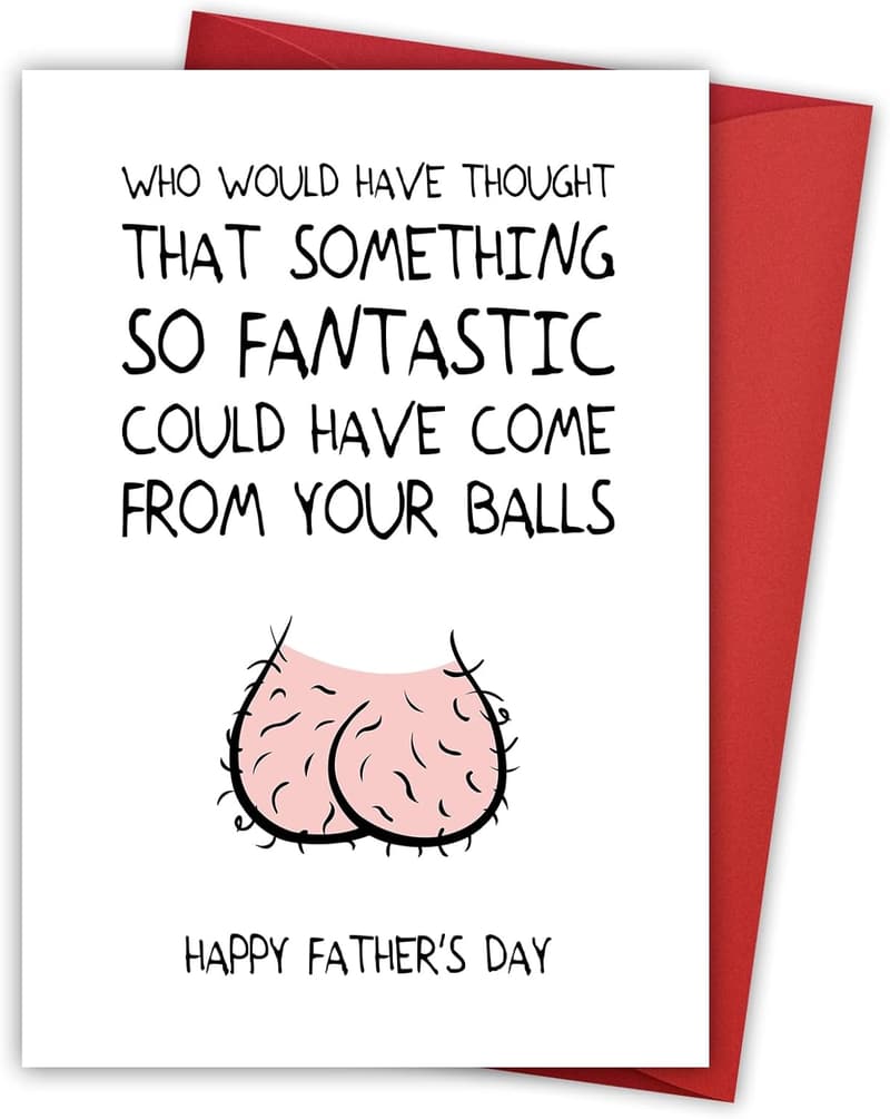 Humorous Father's Day Card for Dad from Kids