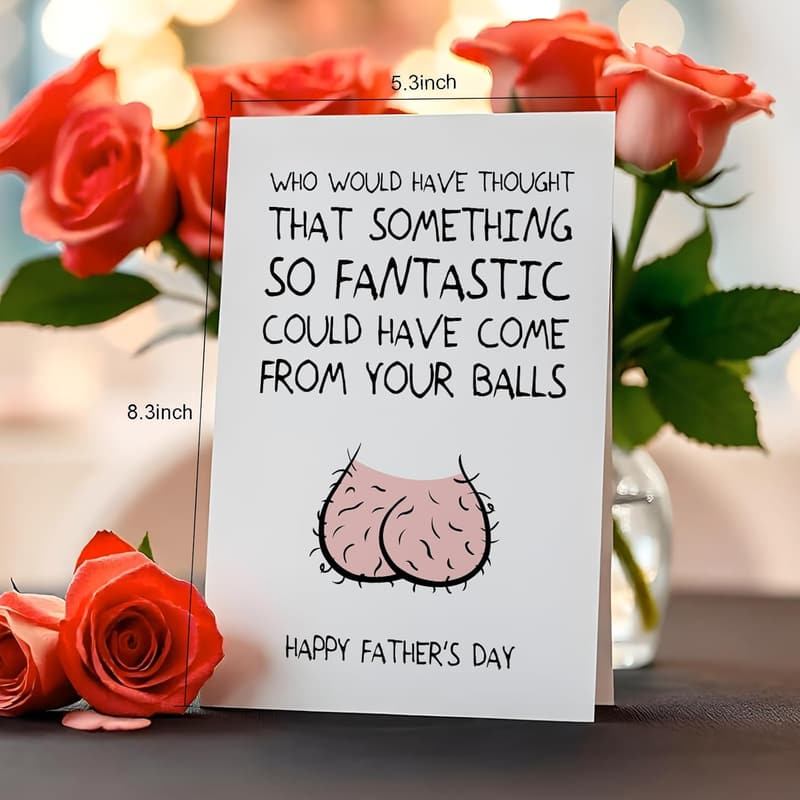Humorous Father's Day Card for Dad from Kids