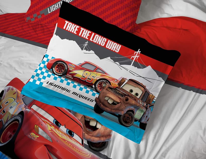 Disney Pixar Cars Twin Bed Set with Comforter & Sheet Set
