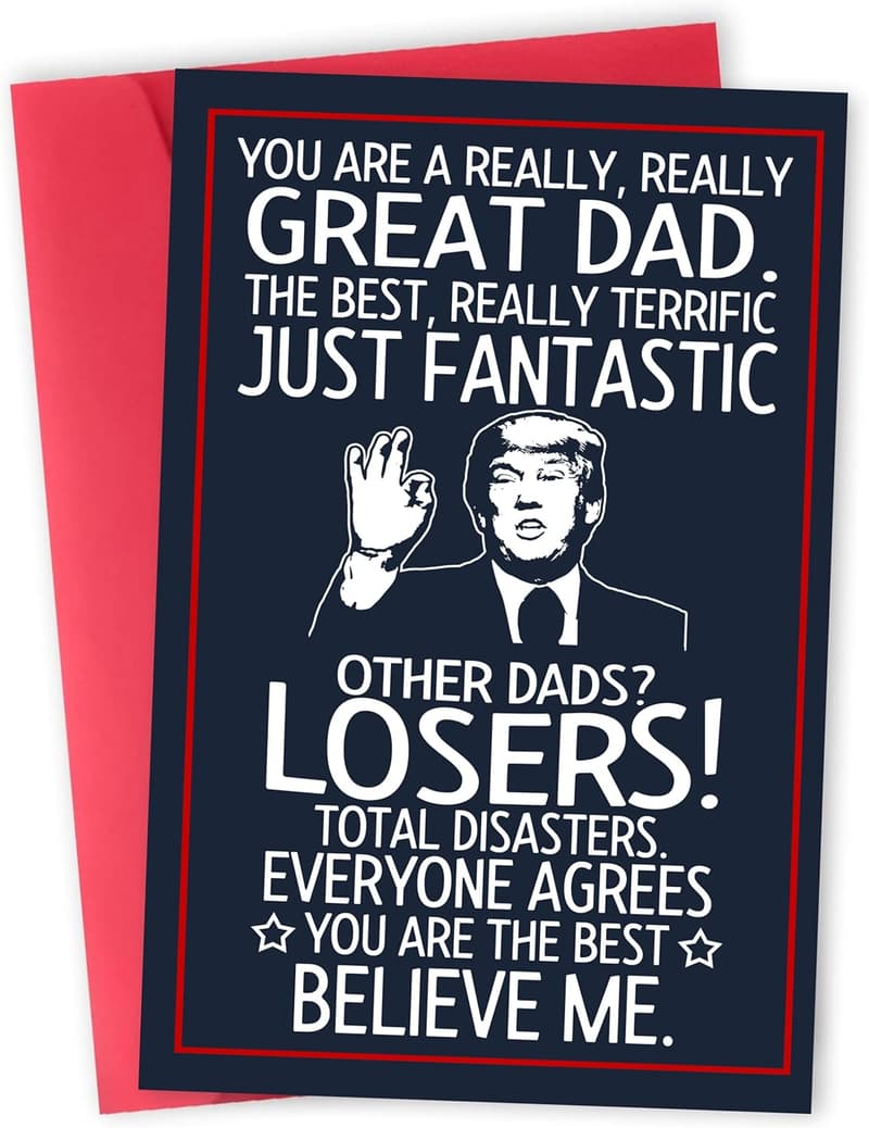 Father's Day Funny Greeting Card for Dad - Premium Quality