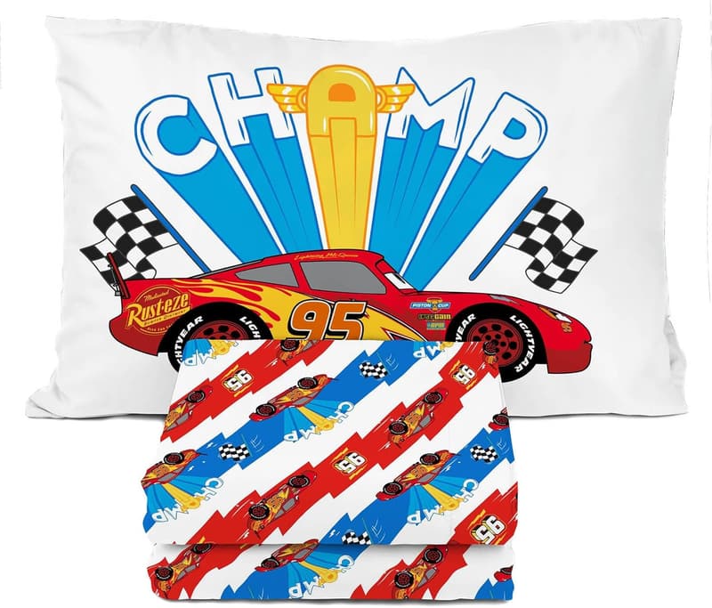 Cars Lightning McQueen Twin Sheet Set - 3-Piece Kids Bedding