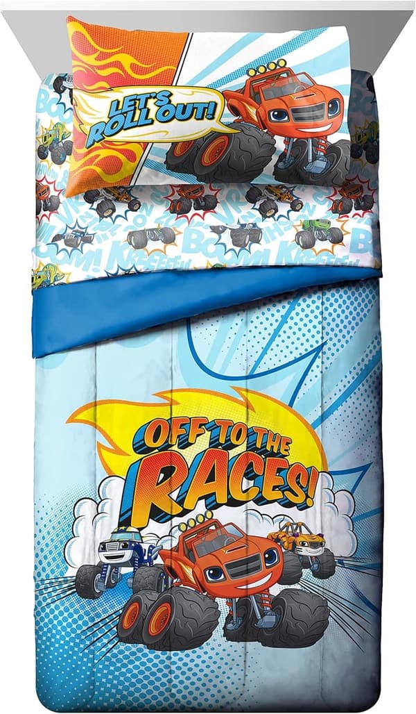 Blaze and the Monster Machines Toddler Bed Set - 4 Piece Microfiber