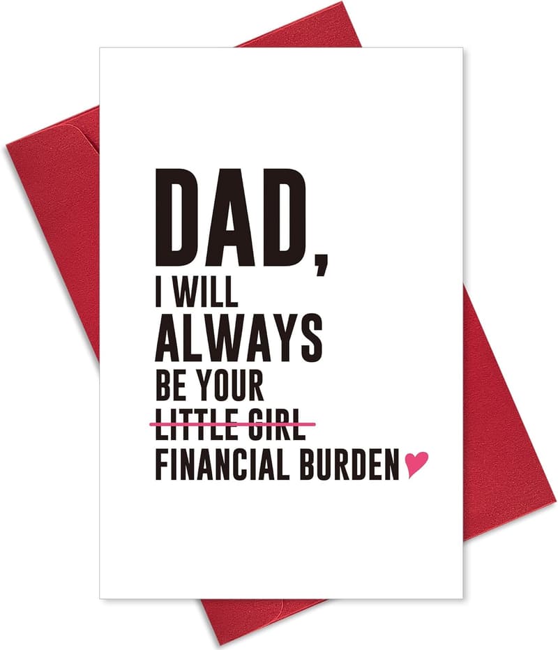 Hilarious Father's Day Card for Dad from Daughter