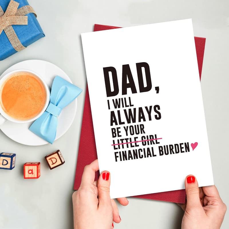 Hilarious Father's Day Card for Dad from Daughter