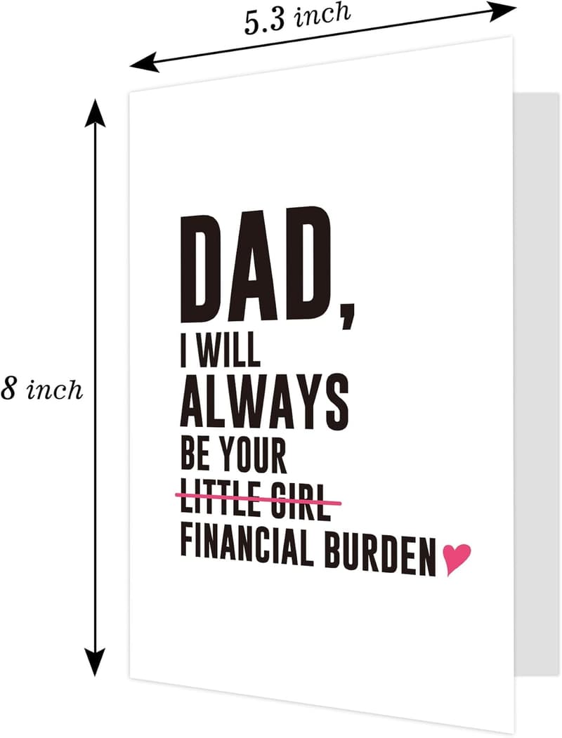 Hilarious Father's Day Card for Dad from Daughter