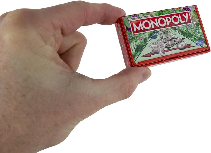 Miniature Board Games Set of 4: Scrabble, Monopoly, Operation, Candy Land
