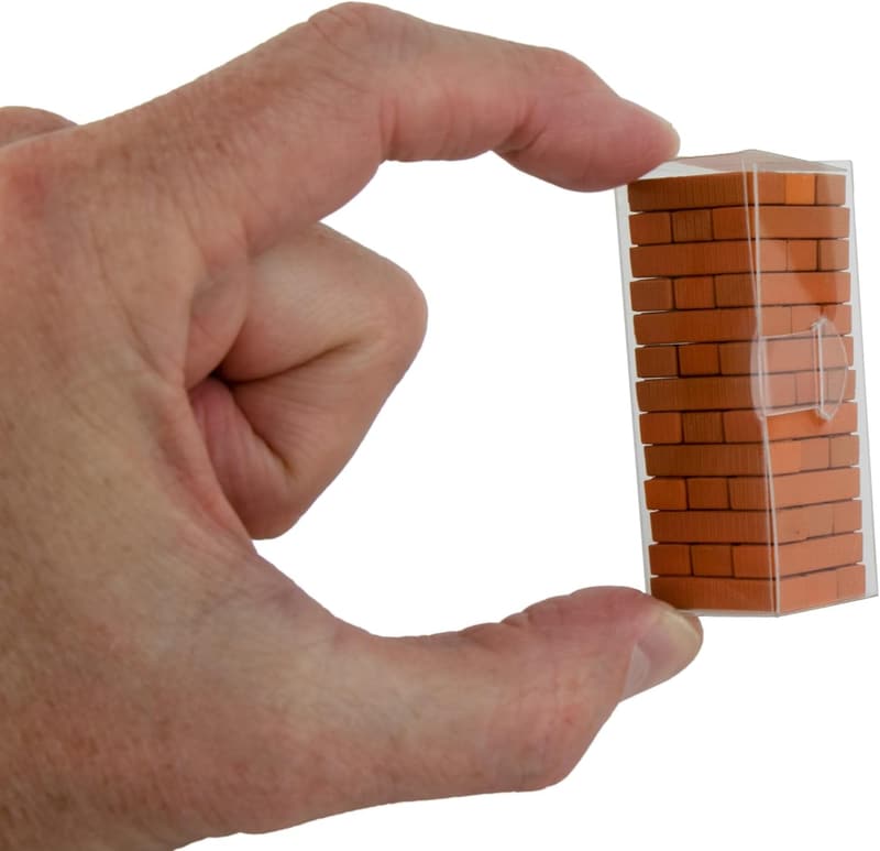 Miniature Wooden Jenga Game - Fun Stacking Toy for All Ages