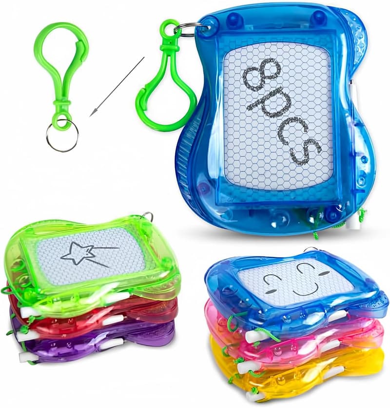 Mini Magnetic Drawing Board Keychain Party Favors for Kids