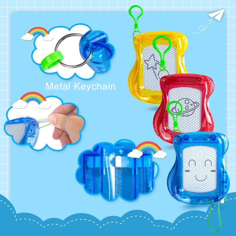 Mini Magnetic Drawing Board Keychain Party Favors for Kids