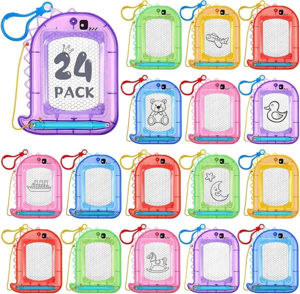 Mini Magnetic Drawing Boards Set for Kids - Dinosaur Design