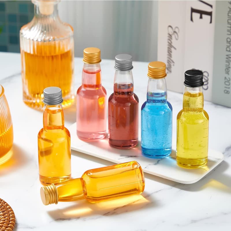 Mini Liquor Bottles for Party Favors – 120 Pcs (2 oz)
