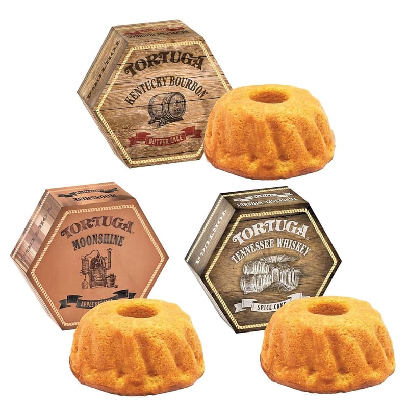 Southern Trio Mini Cake Set - Tennessee Whiskey, Bourbon & Moonshine Gifts