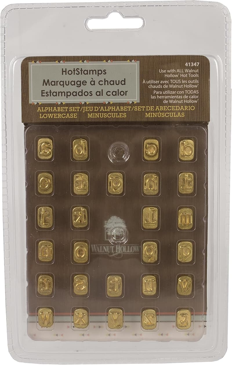 Mini Lowercase Alphabet Stamps for Branding and Personalization