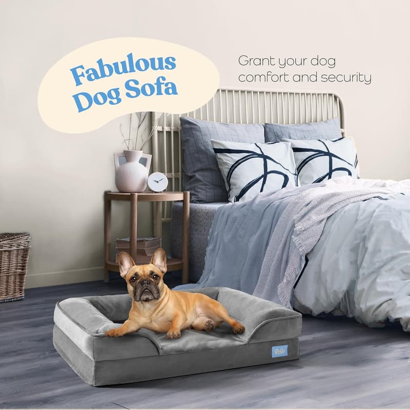 Orthopedic Dog Bed with Egg Foam Support - Medium Size, Waterproof