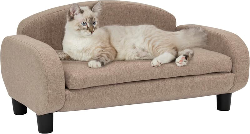 Modern Pet Sofa Bed with Removable Cover - 31.5