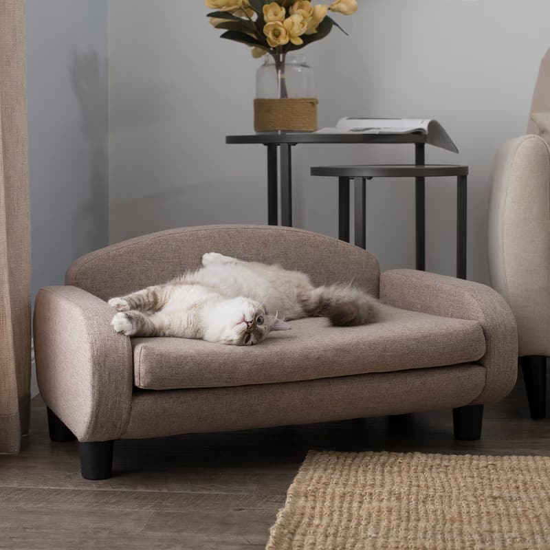 Modern Pet Sofa Bed with Removable Cover - 31.5