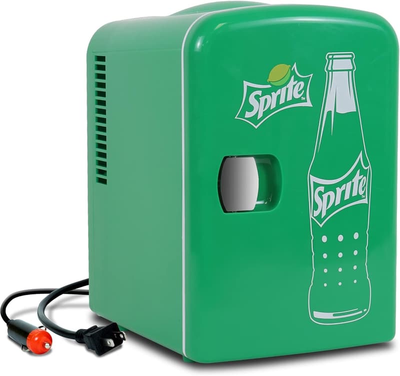 Portable Mini Fridge for Skincare & Beverages, 8-Can