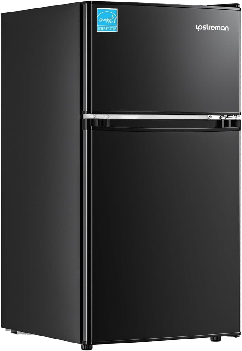 Mini Fridge with Freezer - 3.1 Cu.Ft, Energy Saving, Black