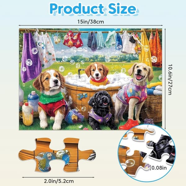 100-Piece Jigsaw Puzzles for Kids Ages 4-10 - Learning Fun