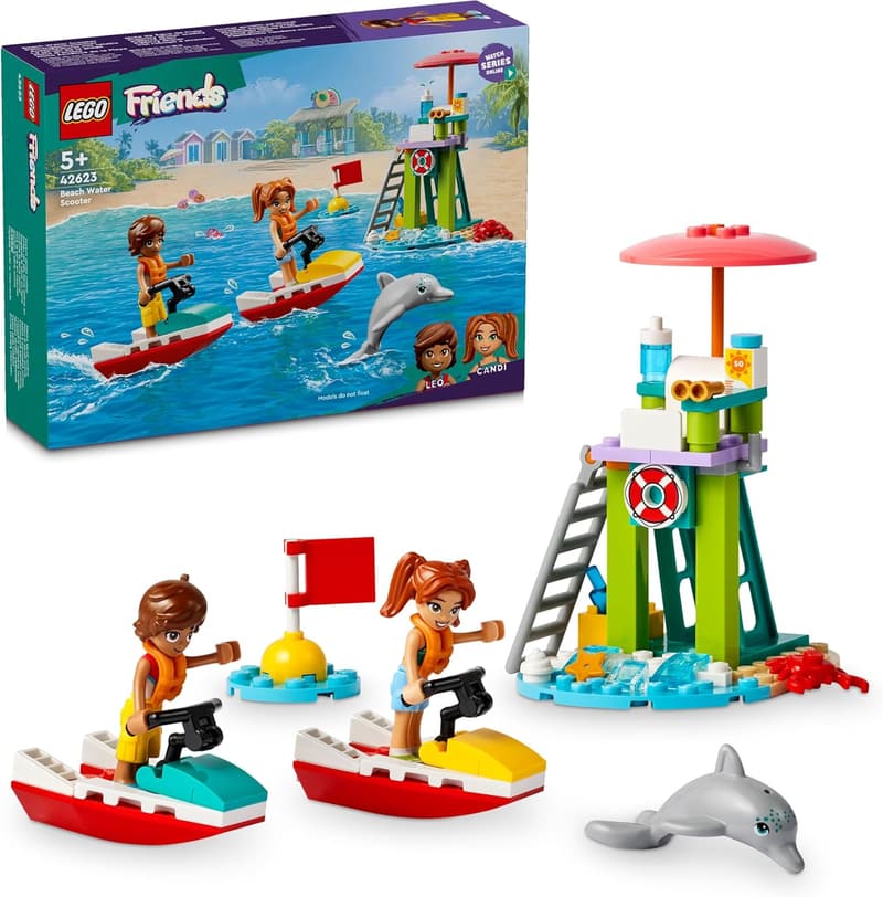 LEGO Friends Beach Jet-Ski Toy for Kids - Birthday Gift 42623