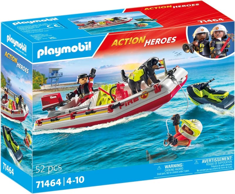 Playmobil Fireboat with Aqua Scooter Set