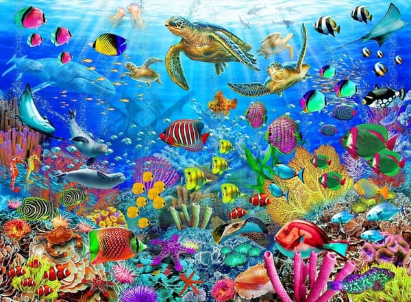 Underwater World 100-Piece Puzzle for Kids Ages 4-6
