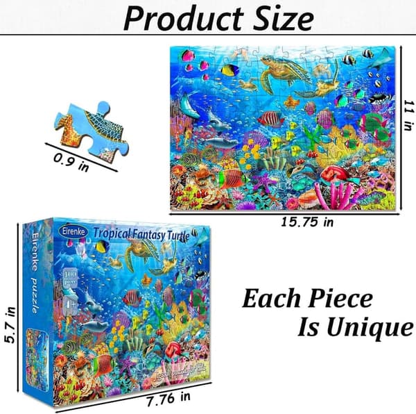 Underwater World 100-Piece Puzzle for Kids Ages 4-6