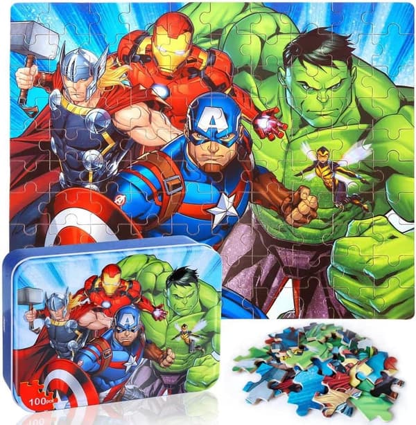 Educational Jigsaw Puzzles for Kids Ages 4-8, 100 Pieces