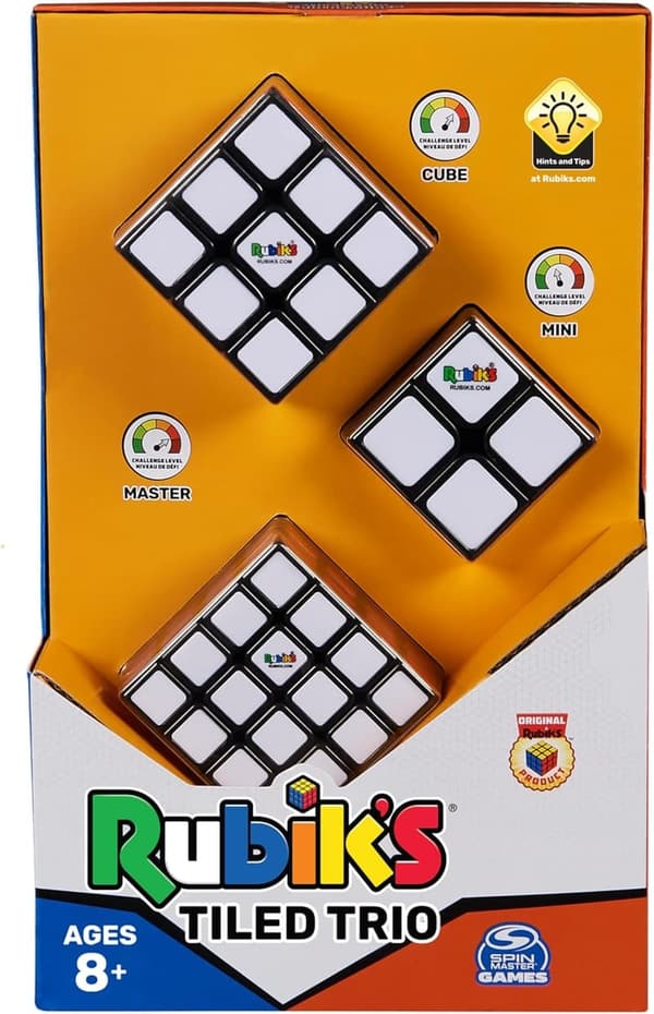 Rubik's Puzzle Cube Trio Set - 2x2, 3x3, 4x4 Travel Game