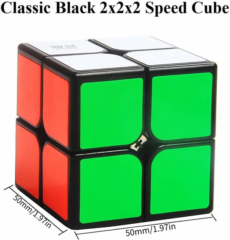 2x2 Black Speed Cube Puzzle