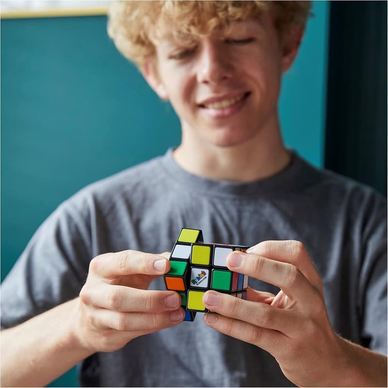 Original 3x3 Rubik’s Cube Brain Teaser Puzzle Toy for Ages 8+