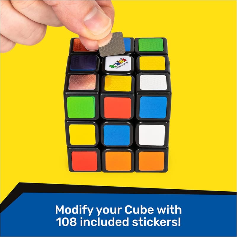 Original 3x3 Rubik’s Cube Brain Teaser Puzzle Toy for Ages 8+