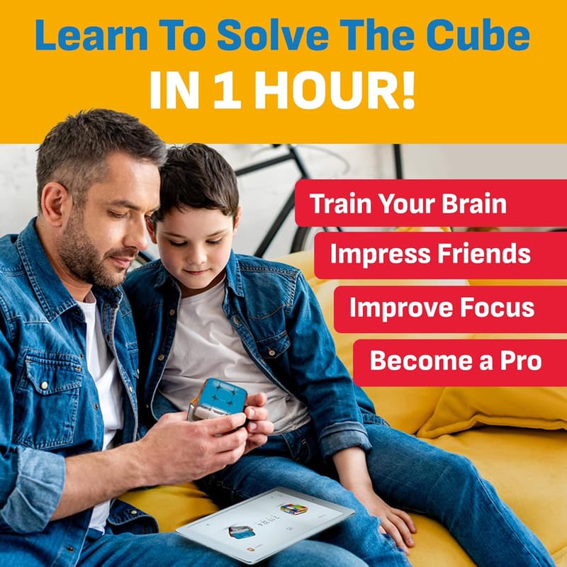 GoCube Edge - Smart Bluetooth 3x3 Magnetic Speed Cube for All Ages