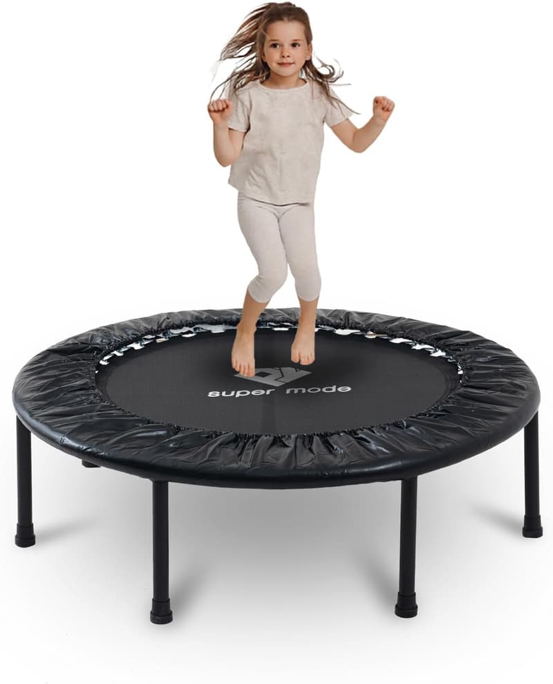 Indoor Toddler Trampoline - 36 Inches, Max Load 170lbs
