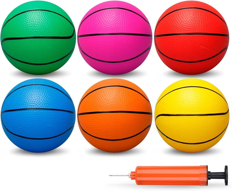 Mini PVC Basketballs for Indoor Hoops - 5