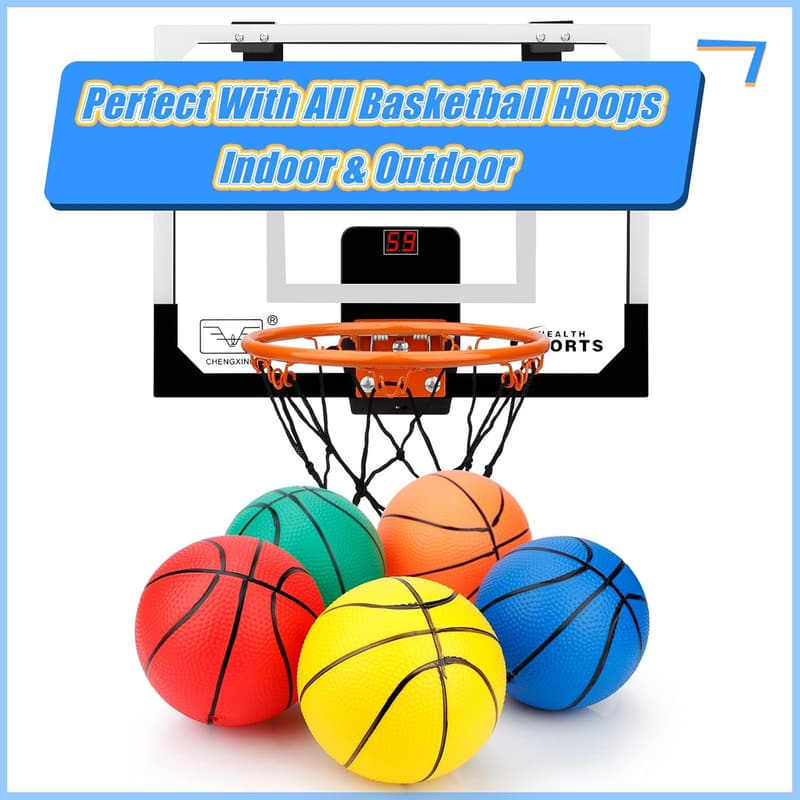 Mini PVC Basketballs for Indoor Hoops - 5
