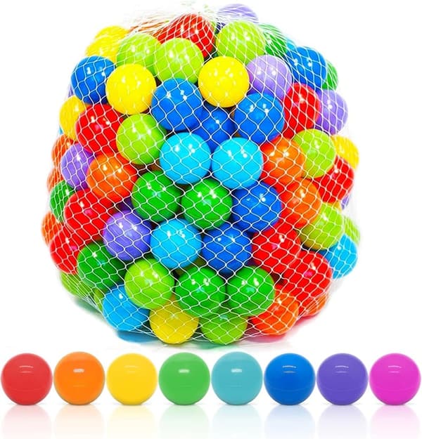 Vibrant 50-Count Crush-Proof Ball Pit Balls for Toddlers